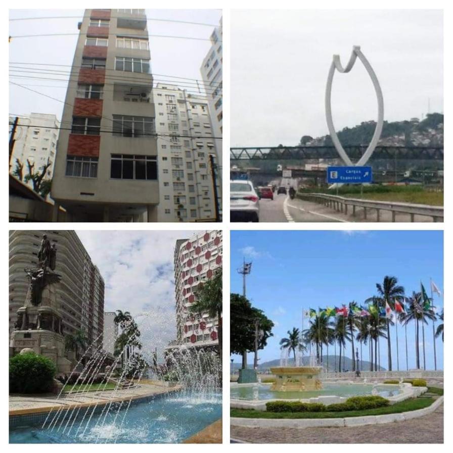 100 Mts Praia Roupa Cama Toalha Banho Wi-Fi Ar Condicionado Portaria 24 Horas Santos  Exteriör bild
