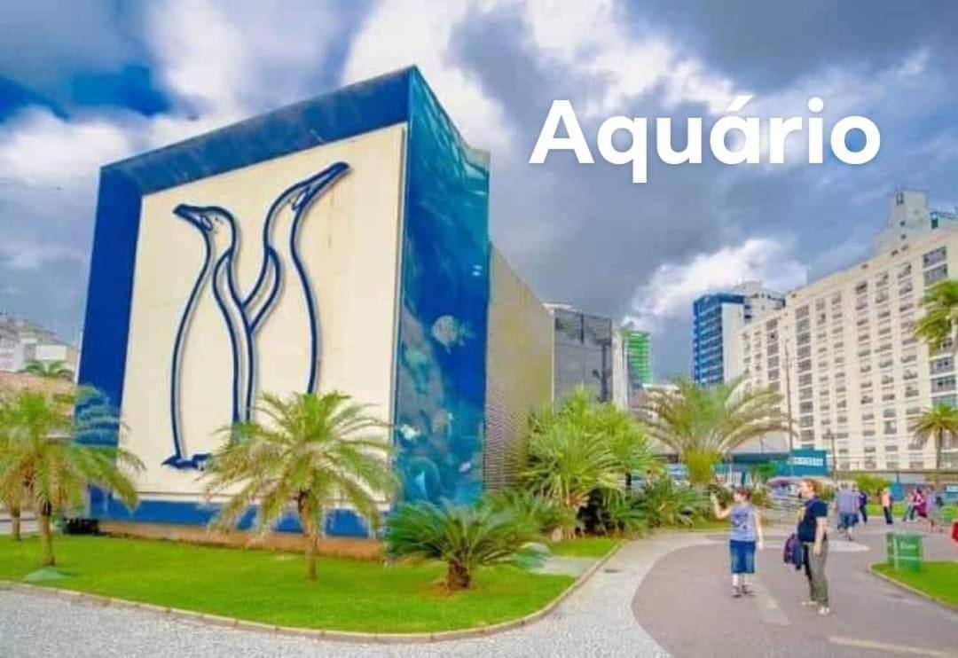 100 Mts Praia Roupa Cama Toalha Banho Wi-Fi Ar Condicionado Portaria 24 Horas Santos  Exteriör bild