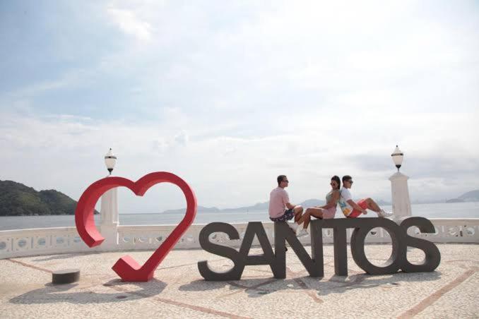 100 Mts Praia Roupa Cama Toalha Banho Wi-Fi Ar Condicionado Portaria 24 Horas Santos  Exteriör bild